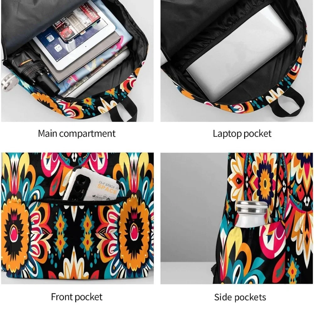 Floral Backpack, School Book bag, Laptop Backpack Padded Straps NEW